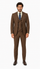 Elegant Brown Wedding Suit for Men Three-Piece Groom Outfit