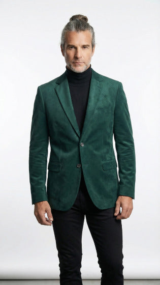 Mens Fashion Sport Coat - Micro Suede
