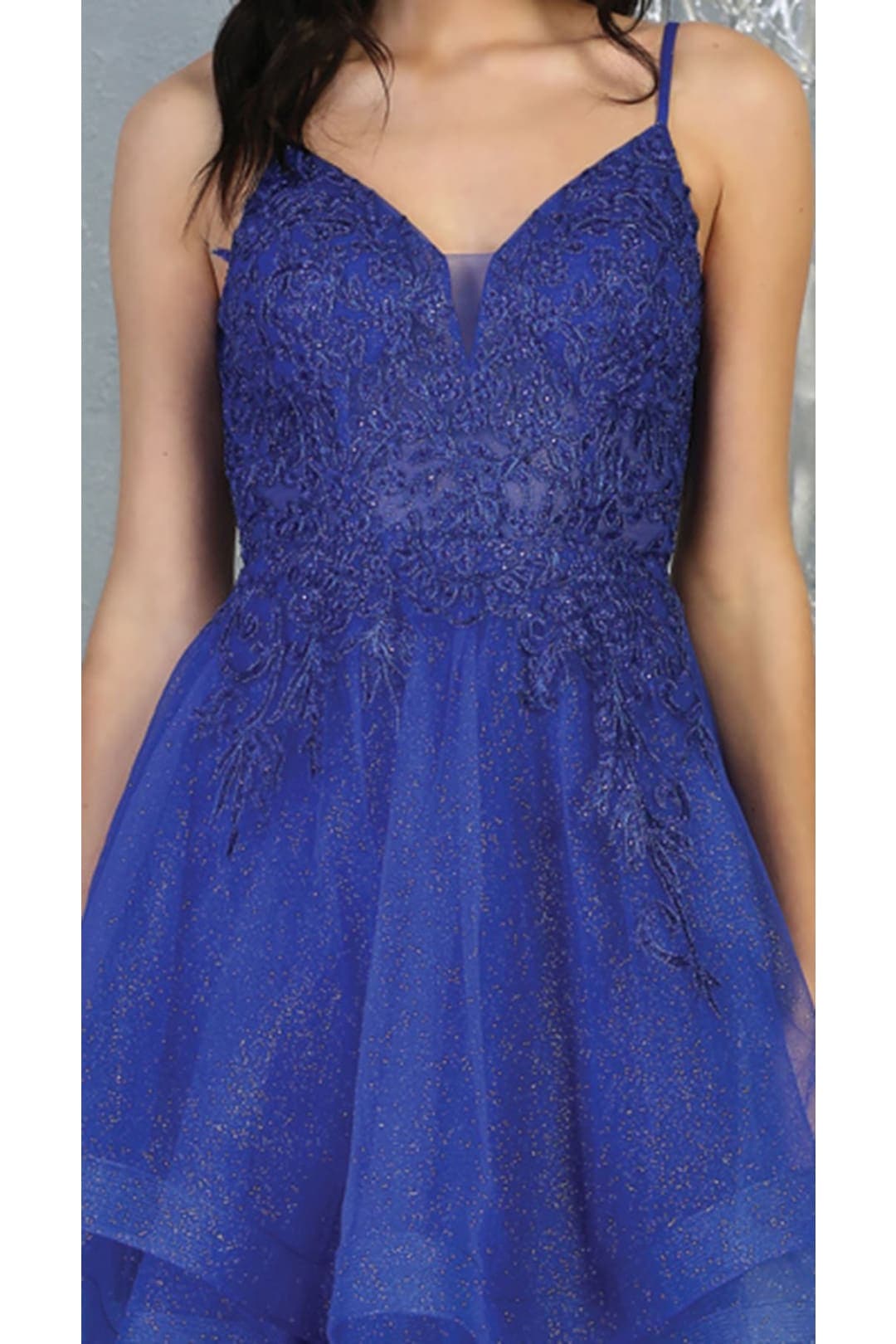 Quince Dama Dresses - Short Quinceanera Dresses in Color Royal - 10