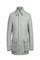 Gray Slim Fit Wool Blend Short Coat