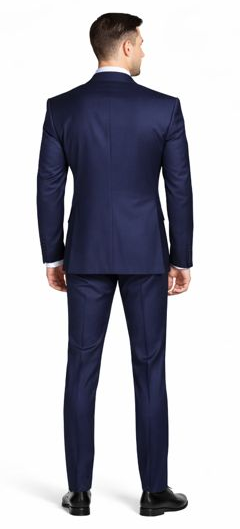 ENZO 150’s Super Wool 2-Button Suits in 6 Solid Colors - 34 Short or Extra Small
