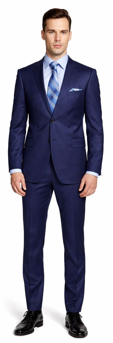 ENZO 150’s Super Wool 2-Button Suits in 6 Solid Fabrics Colors - 34 Short or Extra Small