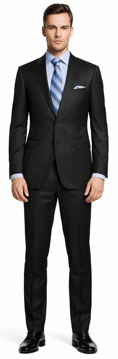 ENZO 150’s Super Wool 2-Button Suits in 6 Solid Fabrics Colors - 34 Short or Extra Small