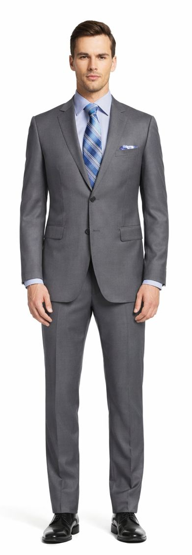 ENZO 150’s Super Wool 2-Button Suits in 6 Solid Fabrics Colors - 34 Short or Extra Small