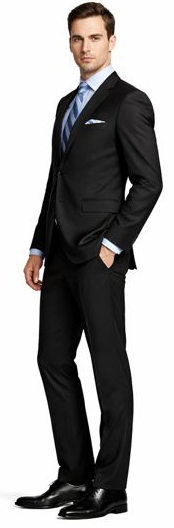 ENZO 150’s Super Wool 2-Button Suits in 6 Solid Fabrics Colors - 34 Short or Extra Small
