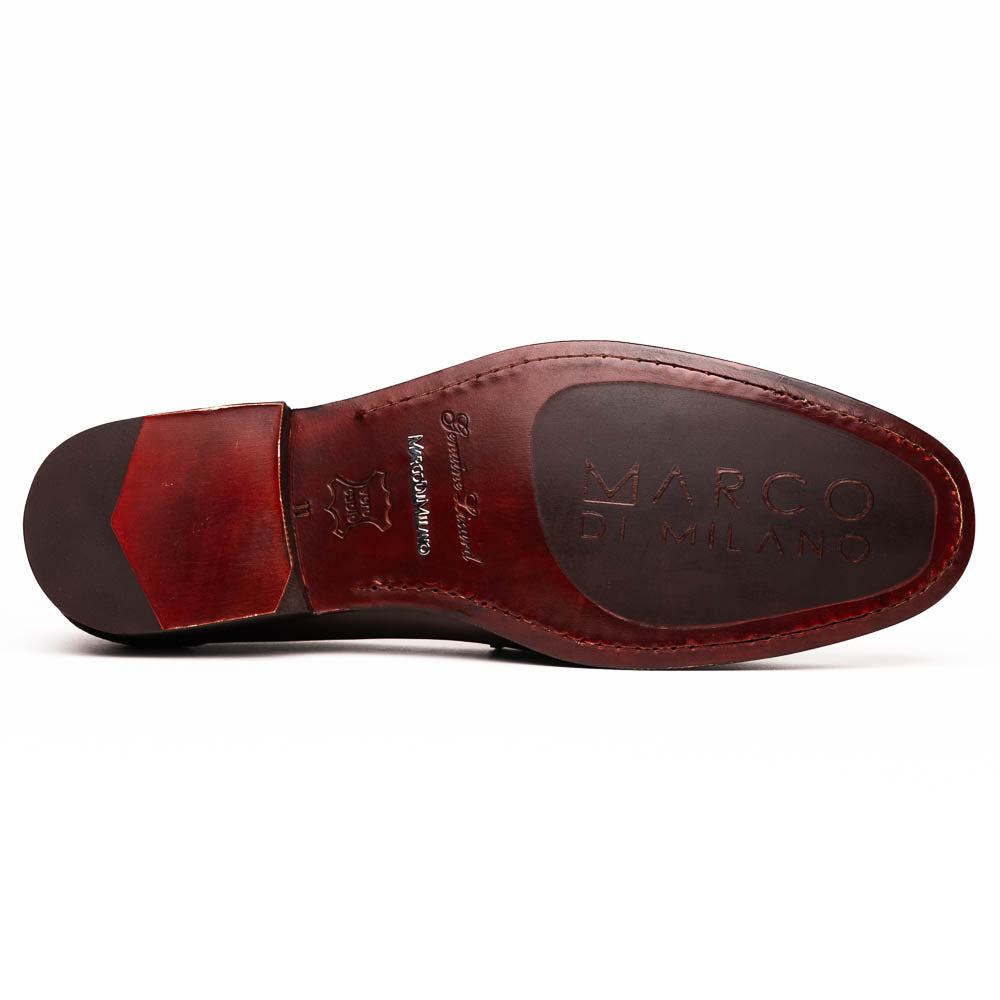 Marco Di Milano Enzo Brown Lizard Bit Loafers - 8
