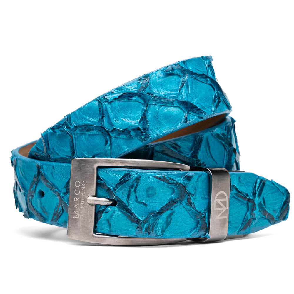 Marco Di Milano Olivieri Belt Caribbean Blue - 36