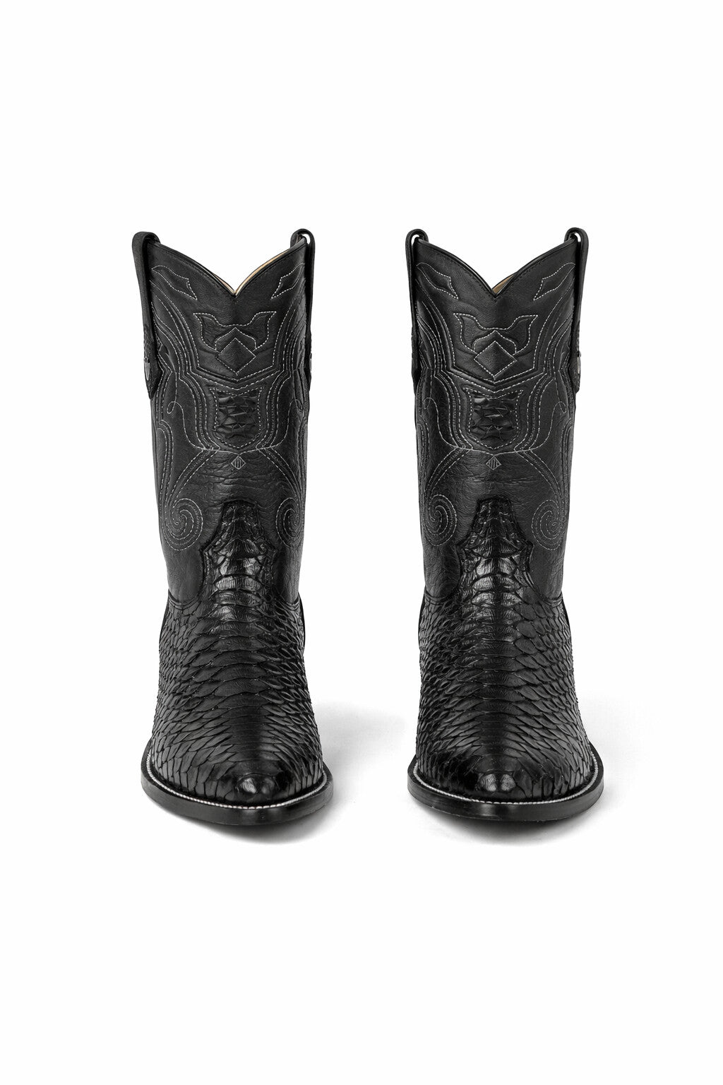Men's Wild West Python Skin J Toe Boots 29957-New Designer Collection - 6