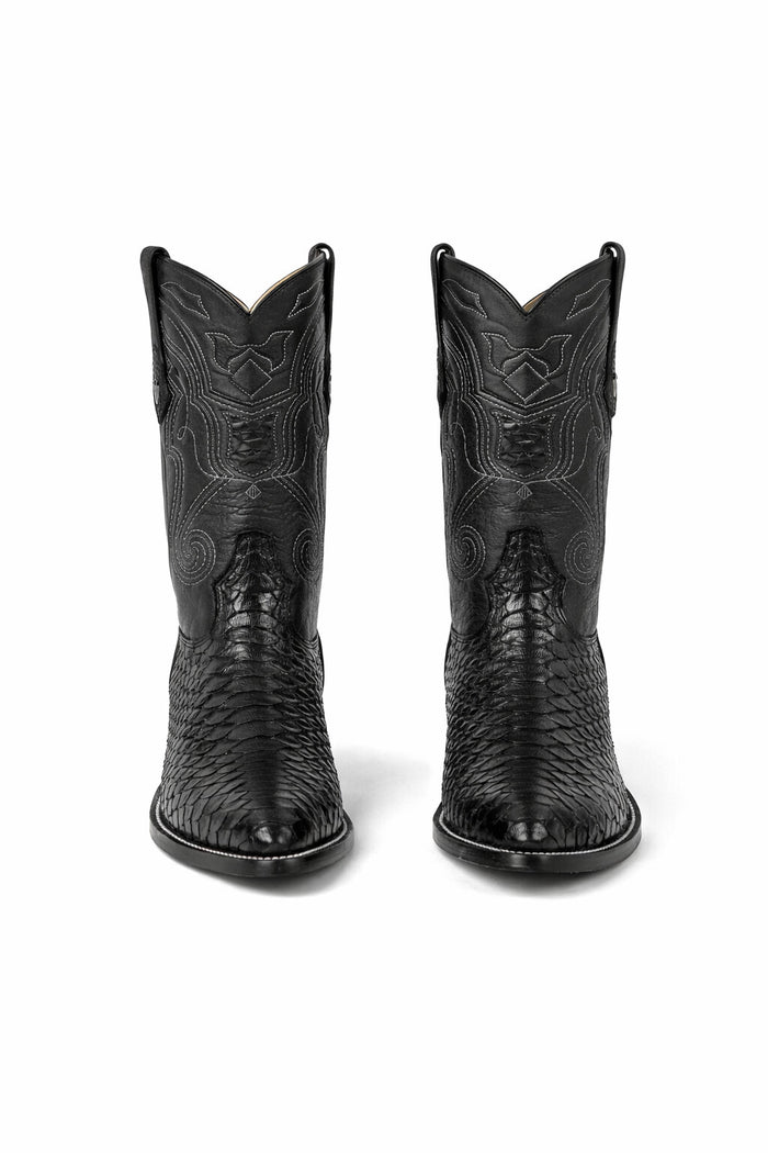 Men's Wild West Python Skin J Toe Boots 29957-New Designer Collection
