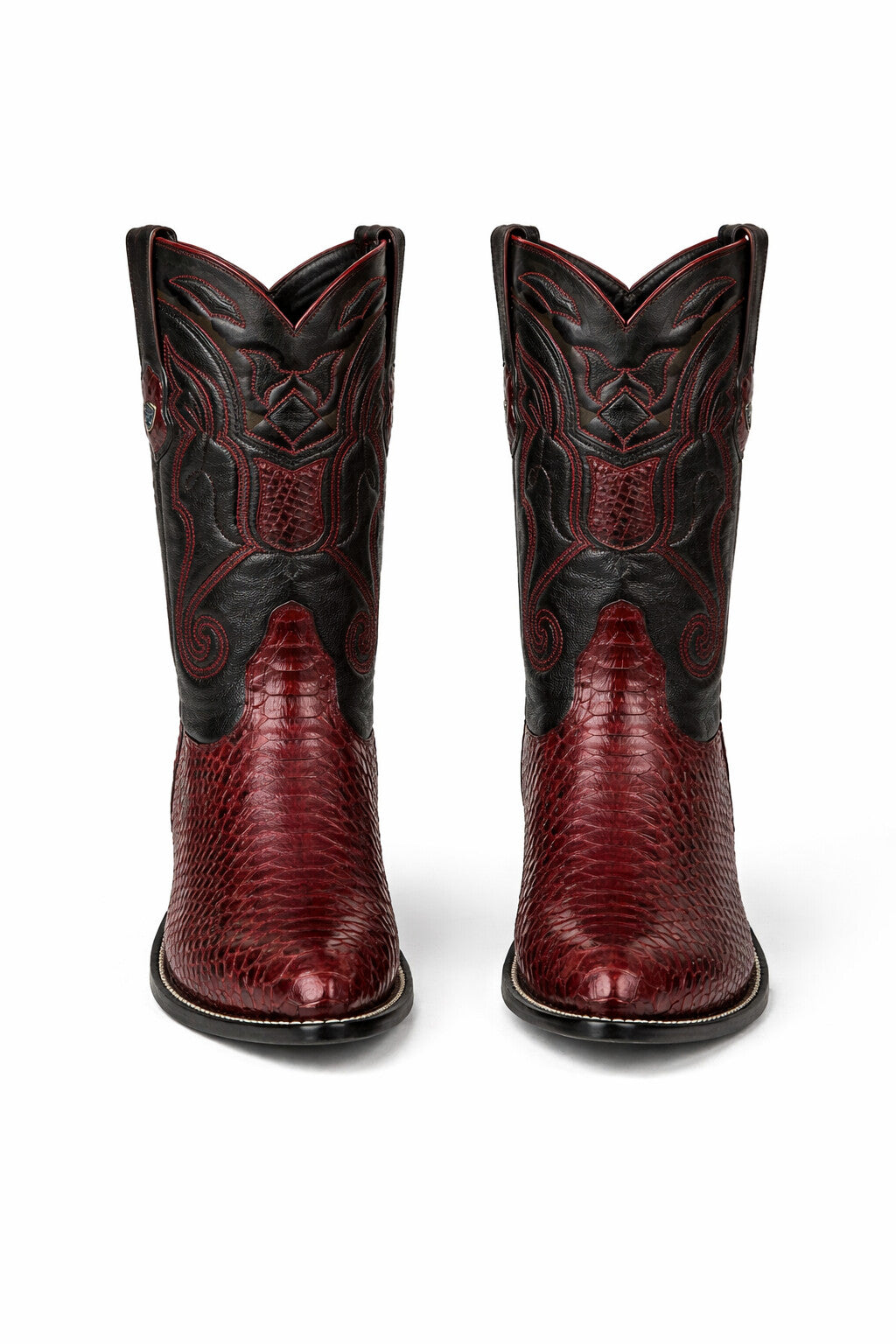 Men's Wild West Python Skin J Toe Boots 29957-New Designer Collection - 6