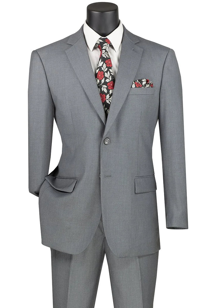 Professional Look Vinci Men's Wool Feel Business Suit Professional Look for Executives