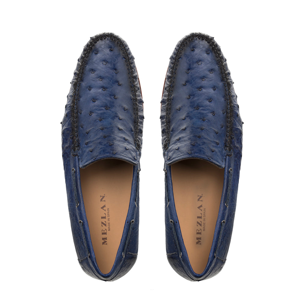 Mezlan Genuine Ostrich Moccasin Slip On - 8