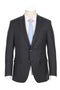 "Charcoal Grey Wool Suit: Classic Fit, Two-Button Designer Menswear"