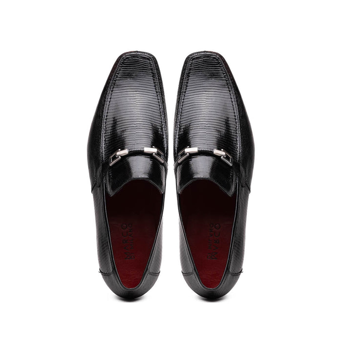 Marco_Di_Milano Fabro-Liz Black Leather Luxury Shoe