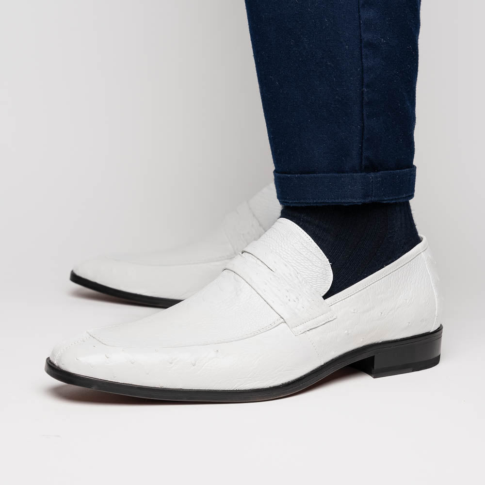 Marco_Di_Milano Fangio White Leather Luxury Shoe