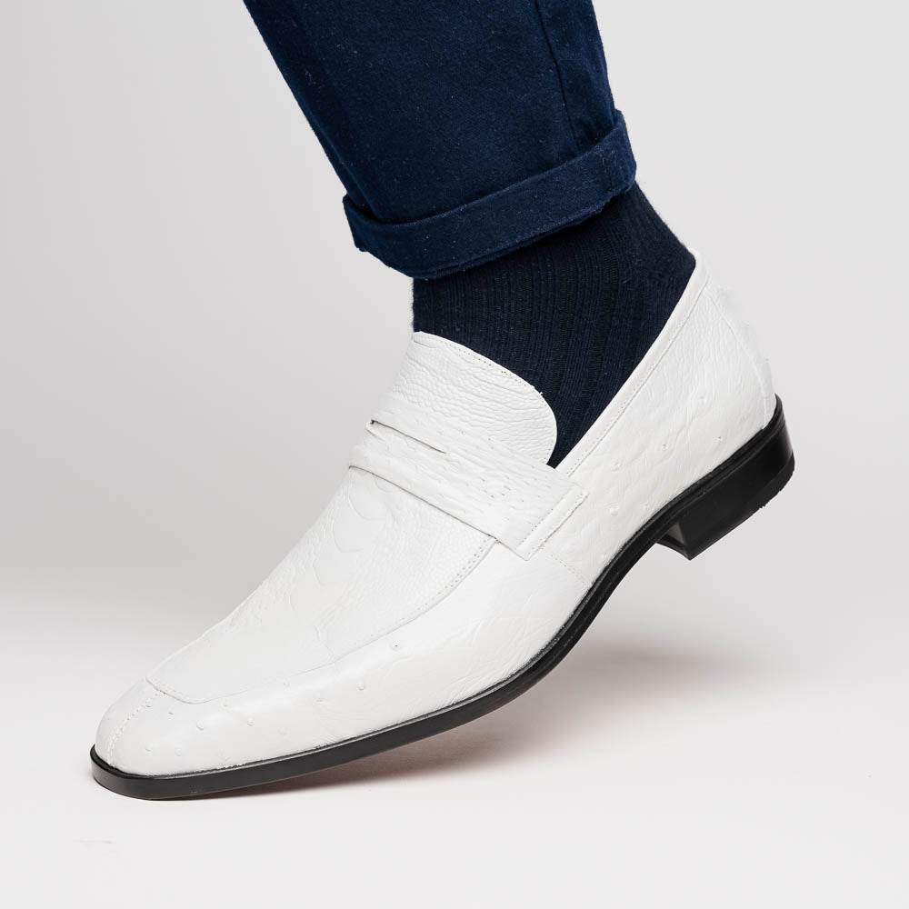 Marco Di Milano Fangio White Leather Luxury Shoe - 8 USA
