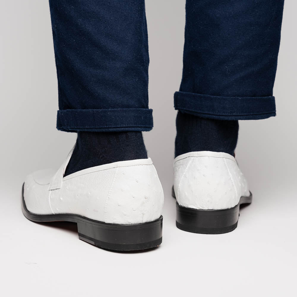 Marco Di Milano Fangio White Leather Luxury Shoe - 8 USA