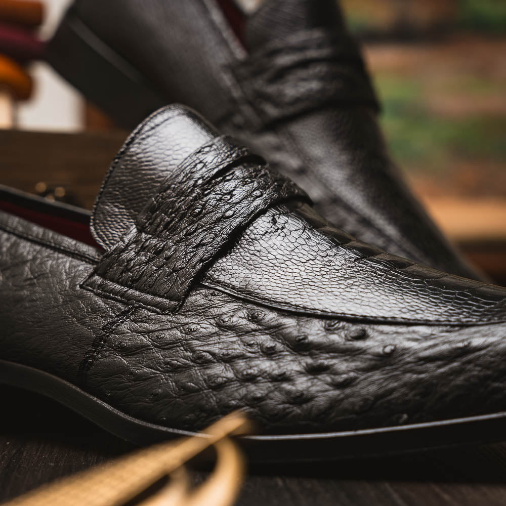 Marco Di Milano Fangio Black Leather Luxury Shoe - 8 USA