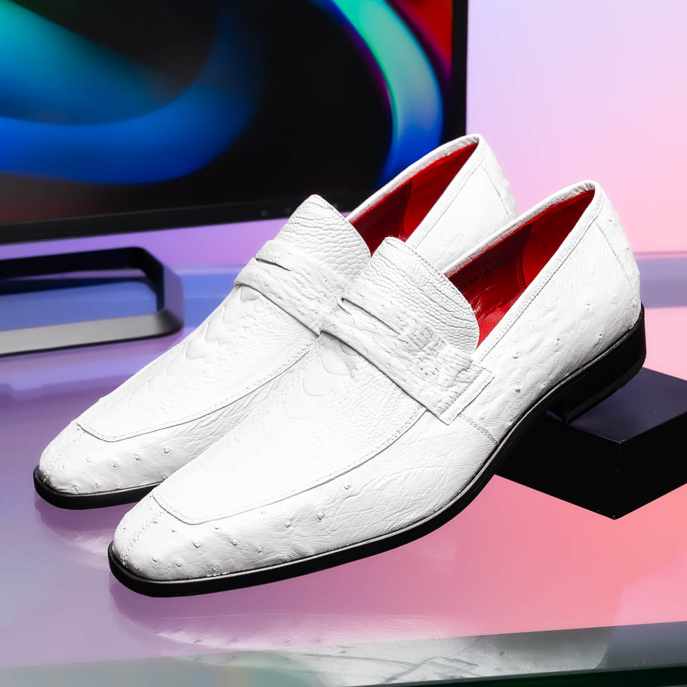 Marco Di Milano Fangio White Leather Luxury Shoe - 8 USA