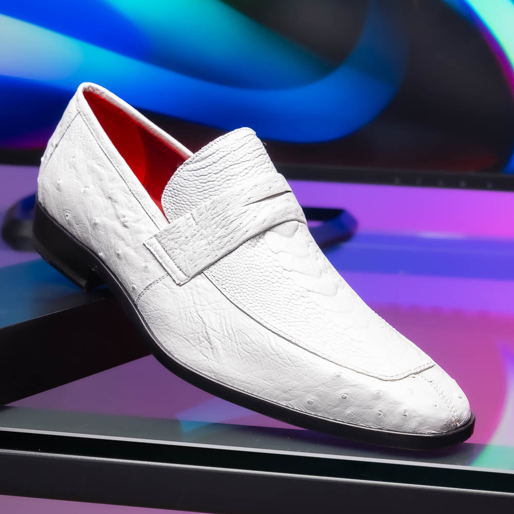 Marco Di Milano Fangio White Leather Luxury Shoe - 8 USA