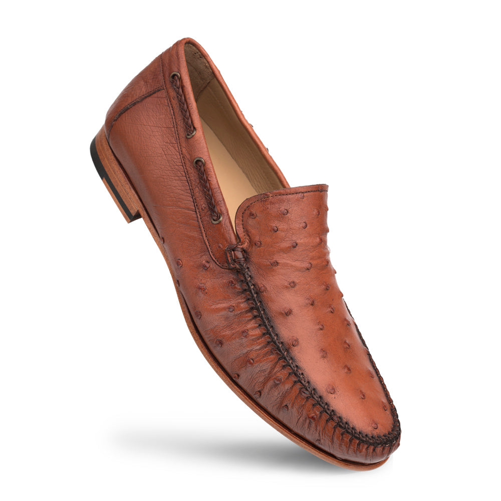 Mezlan Genuine Ostrich Moccasin Slip On - 8