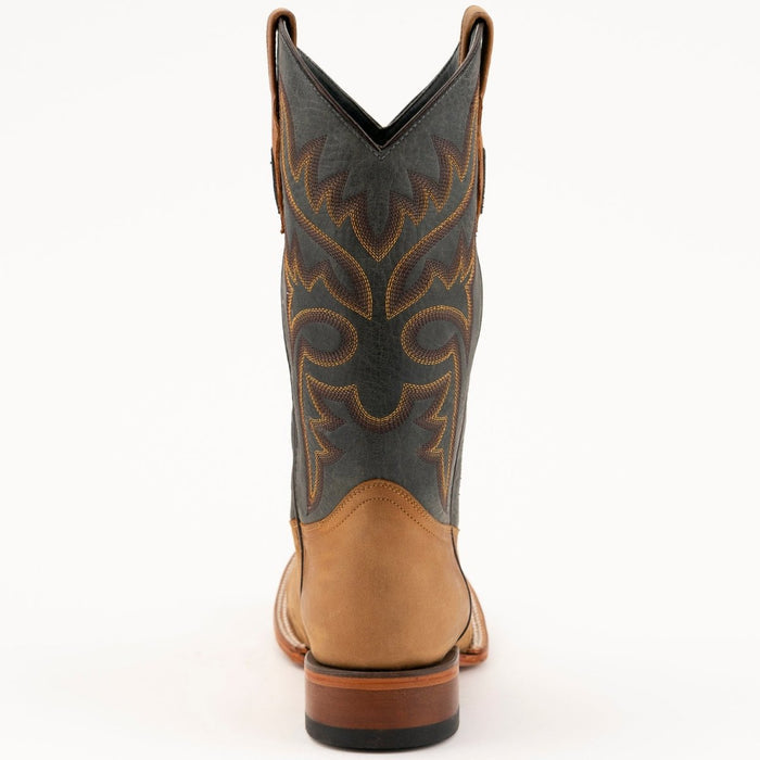 Ferrini Men's Kingston Leather Square Toe Boots Handcrafted - Antique Saddle - 6