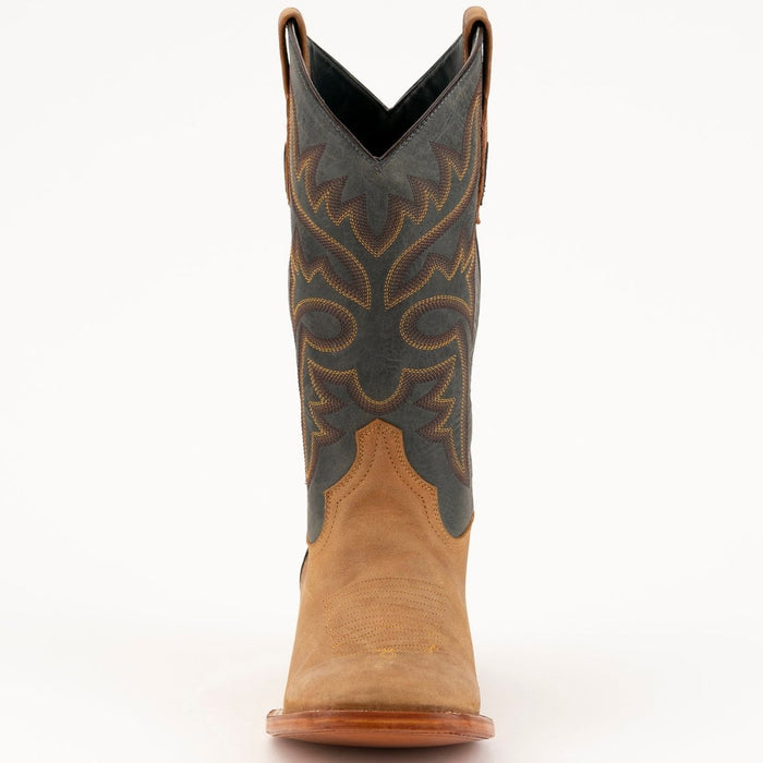 Ferrini Men's Kingston Leather Square Toe Boots Handcrafted - Antique Saddle - 6