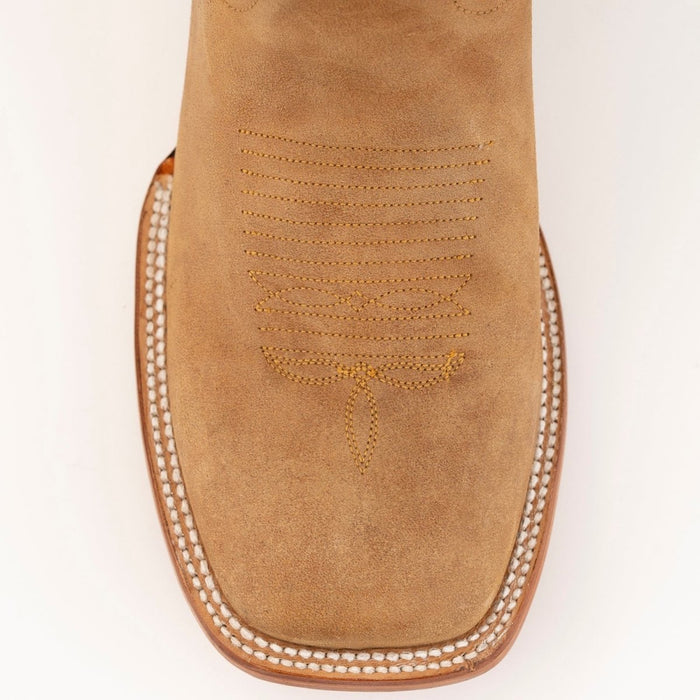 Ferrini Men's Kingston Leather Square Toe Boots Handcrafted - Antique Saddle - 6