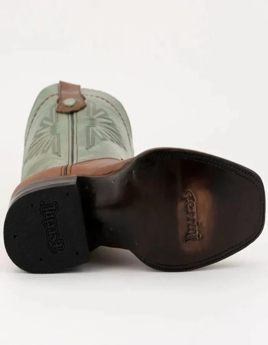 Ferrini Men's Santa Fe Leather Boots Handcrafted - Brandy - 9D