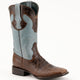 Ferrini Women's Colt Full Quill Ostrich Square Toe Boots Handcrafted - Black