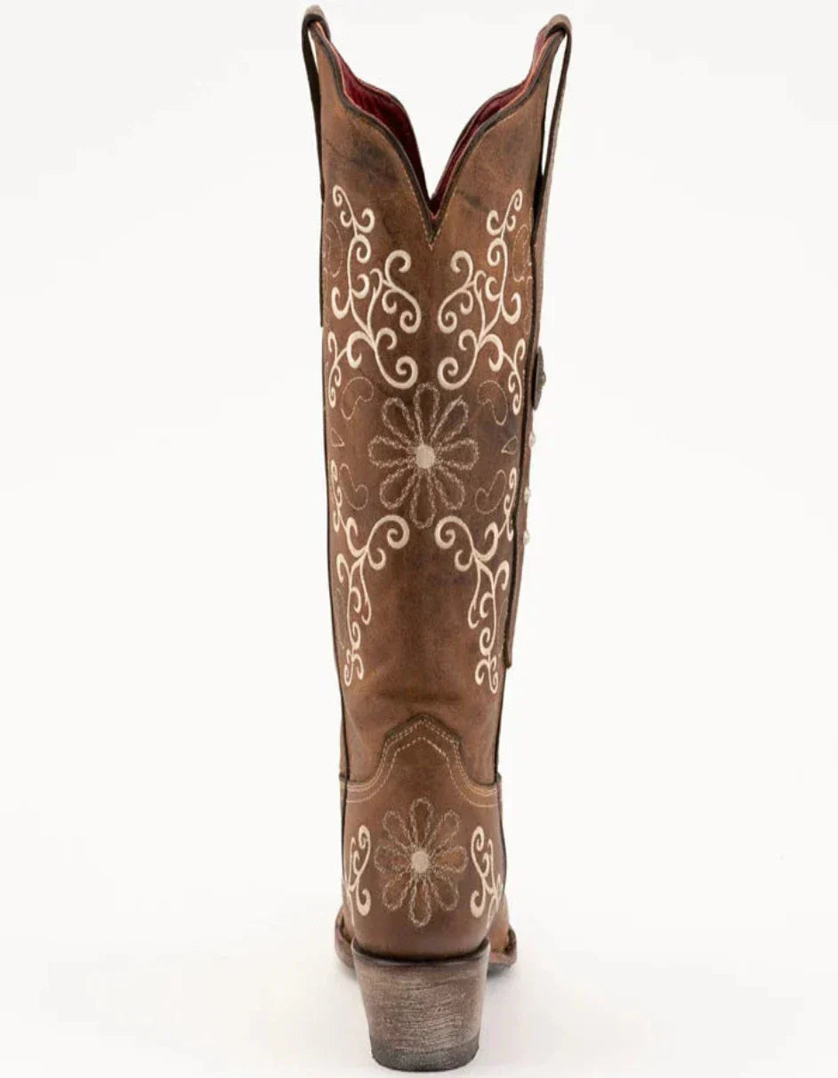 Ferrini Women's Bella Snip Toe Boots Handcrafted - Brown 8226110 - 6B