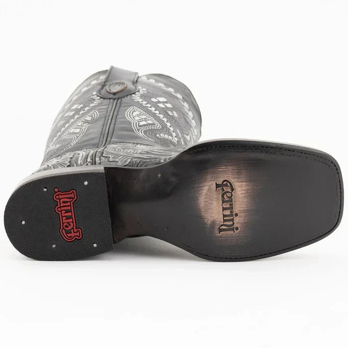 Ferrini Women's Cleopatra Square Toe Boots Handcrafted - Silver 8389334 - 6.5B