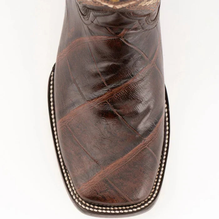 Ferrini Women's Jesse Square Toe Boots Alligator Print - Chocolate 9359309 - chocolate
