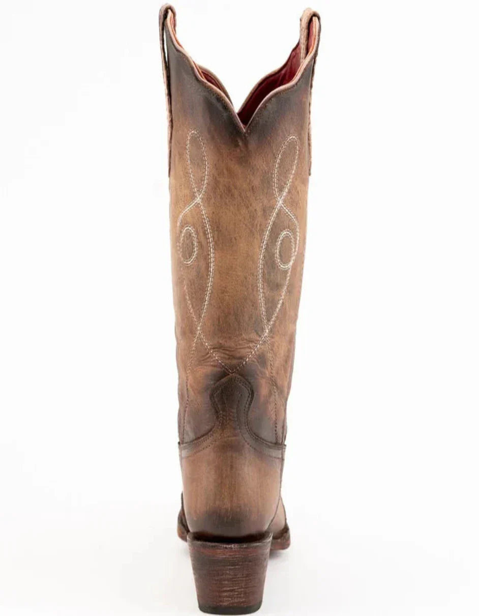 Ferrini Women's Madison Snip Toe Boots Handcrafted - Brown 8186110 - Brown