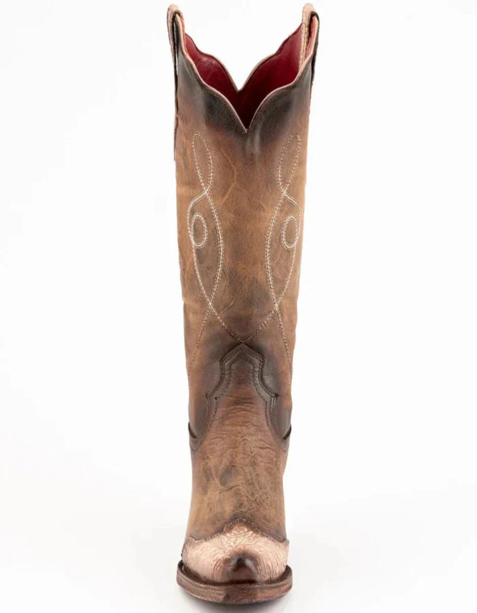 Ferrini Women's Madison Snip Toe Boots Handcrafted - Brown 8186110 - Brown