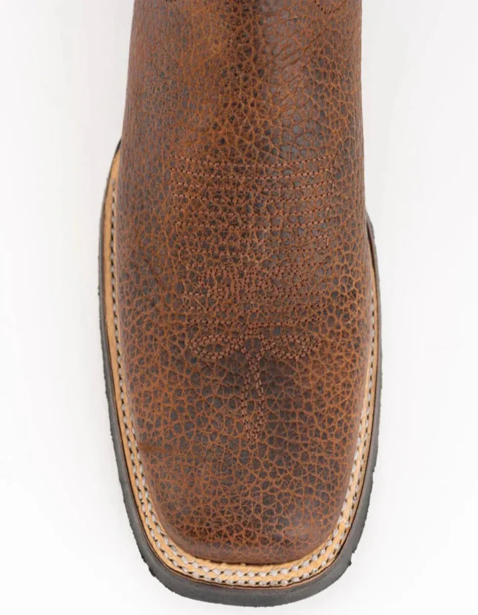 Ferrini Women's Toro Square Toe Boots Handcrafted - Brandy 8299355 - 6B