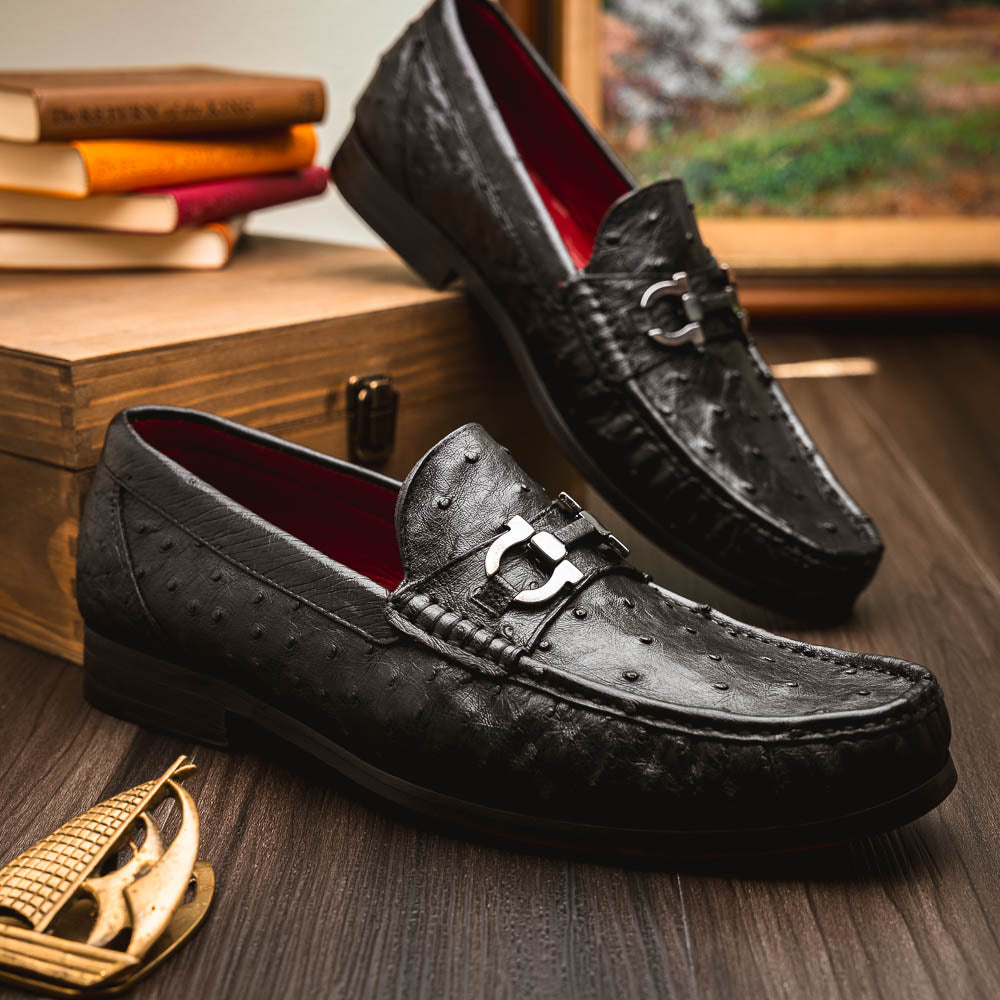 Marco Di Milano Ferrioni Black Leather Luxury Shoe - 8 USA