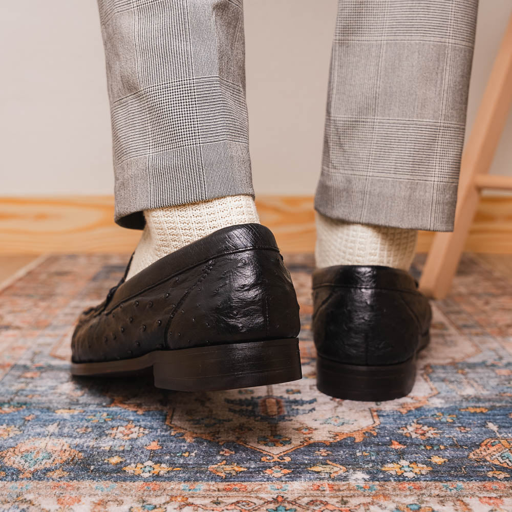 Marco Di Milano Ferrioni Black Leather Luxury Shoe - 8 USA