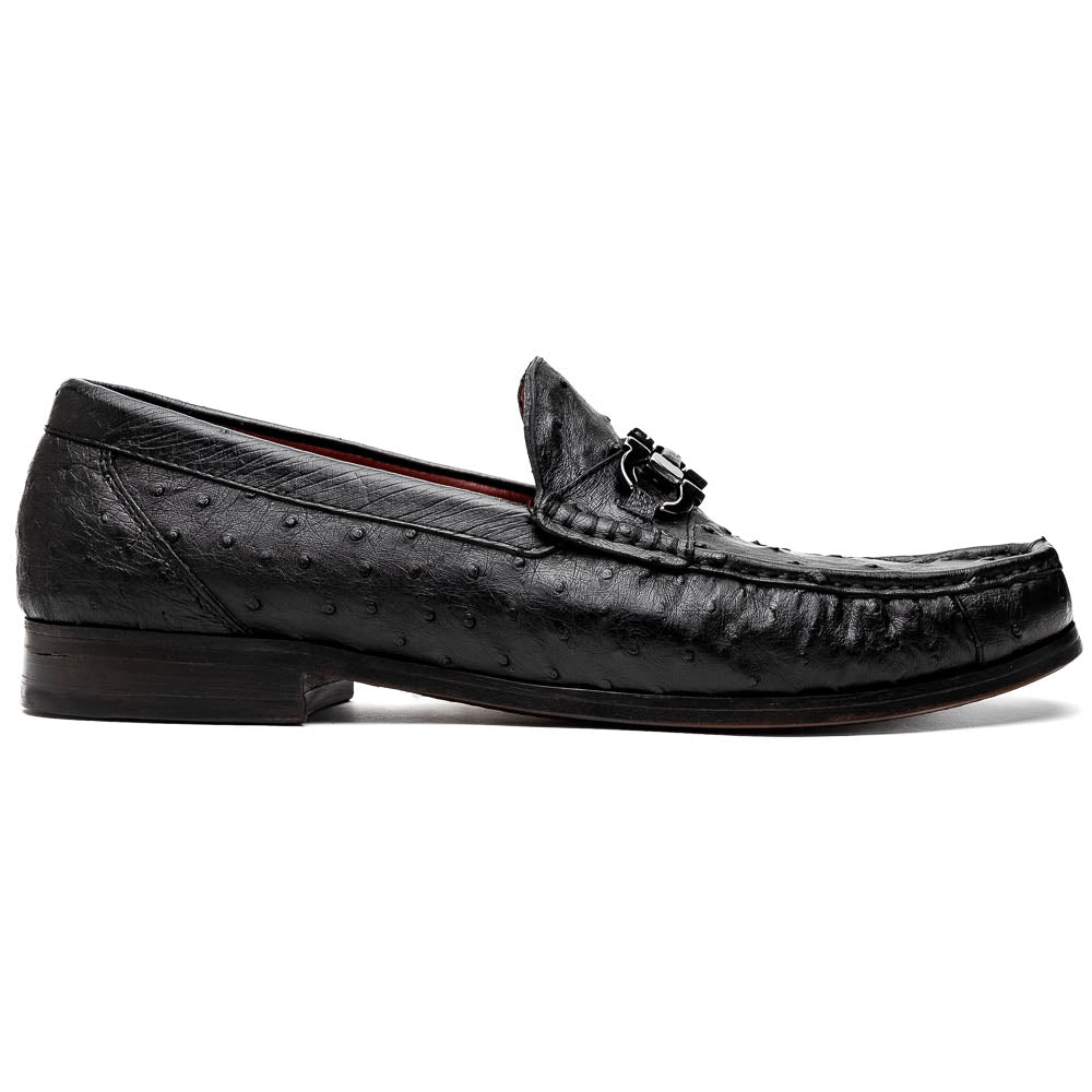 Marco Di Milano Ferrioni Ostrich Black Bit Loafer - 8
