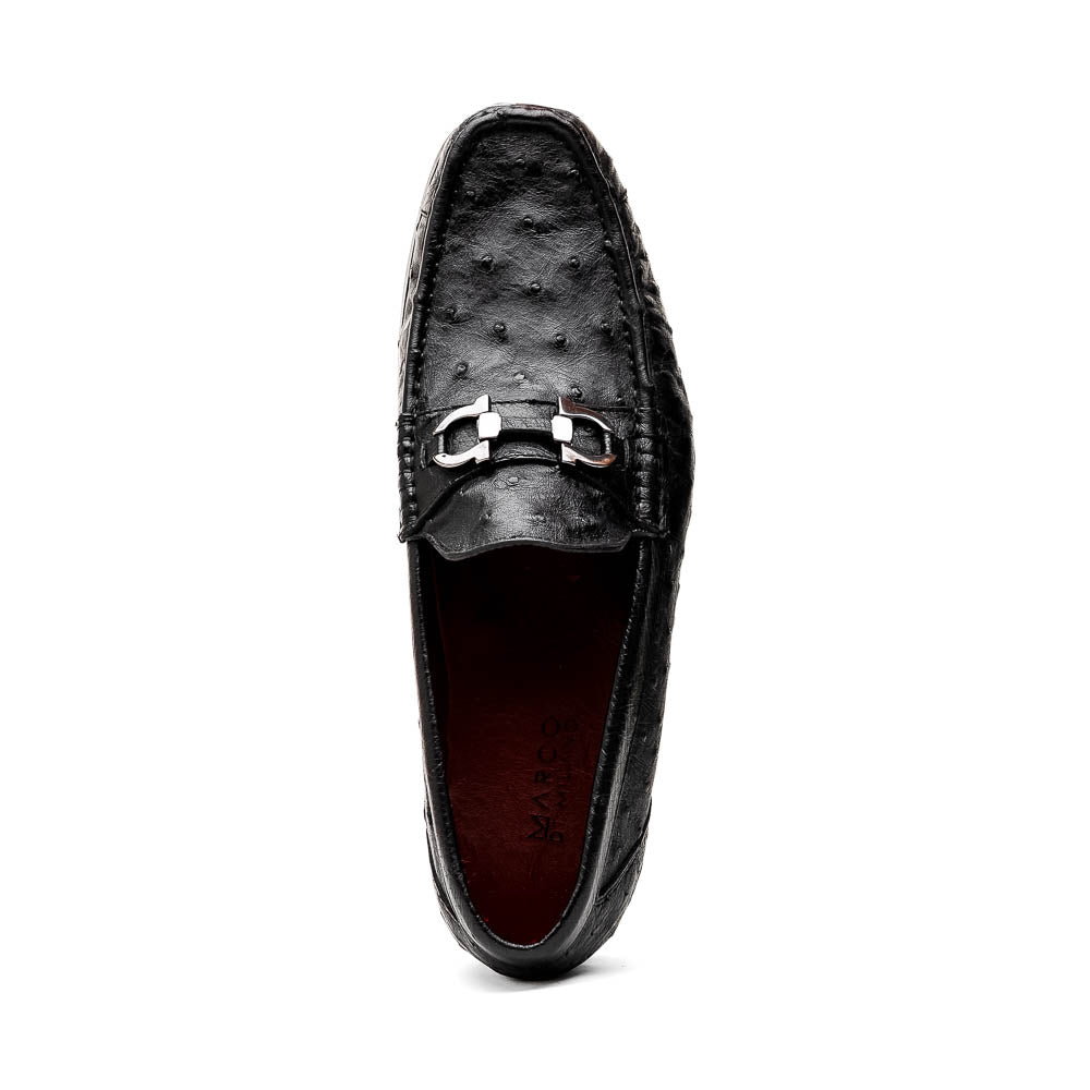 Marco Di Milano Ferrioni Ostrich Black Bit Loafer - 8