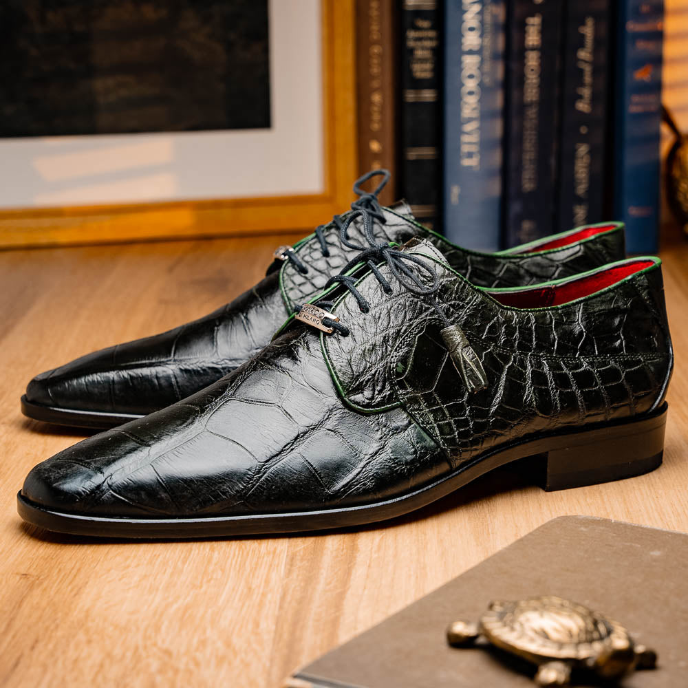 Marco Di Milano Fitipaldi Olive Leather Shoe - 7.5 USA