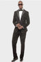 Black Floral Suit - Black Flower Suit - Black Paisley Suit - Slim Fit Suit Black Velvet Suits and Tuxedos