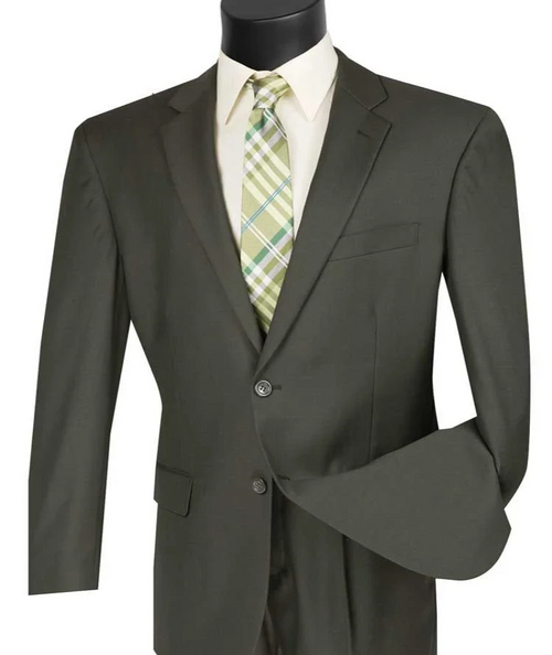 Vinci Men's Big & Tall 2-Piece Poplin Suit - Discounted Prices Purple