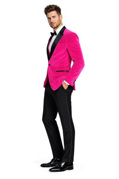 Fuchsia Wedding Prom 2026 Best Fashio Suits Men's blazer-New Designer Collection