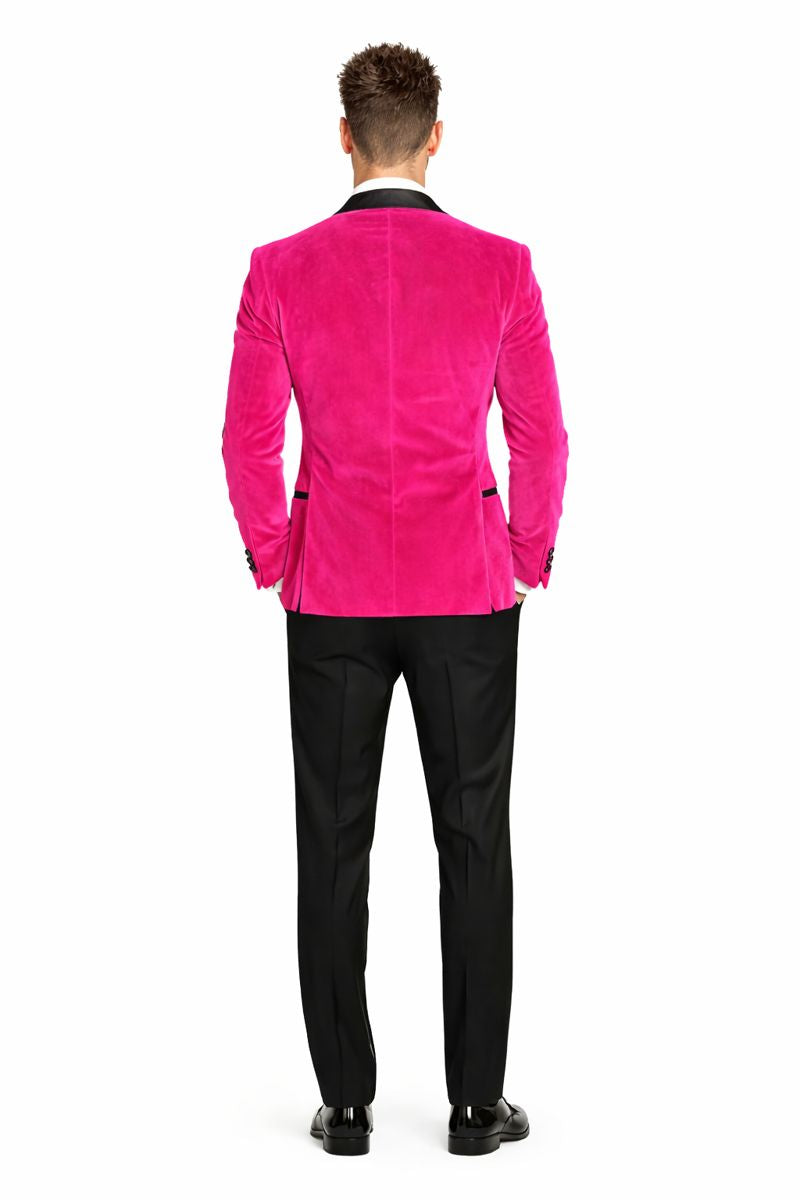 Fuchsia Wedding Prom 2025 Best Fashio Suits Men's blazer-New Designer Collection - 36 Short