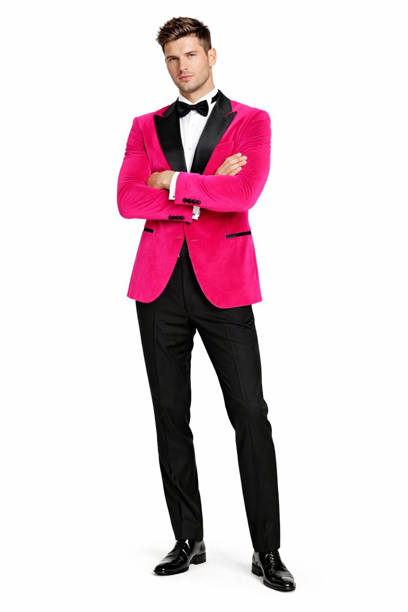 Fuchsia Wedding Prom 2025 Best Fashio Suits Men's blazer-New Designer Collection - 36 Short