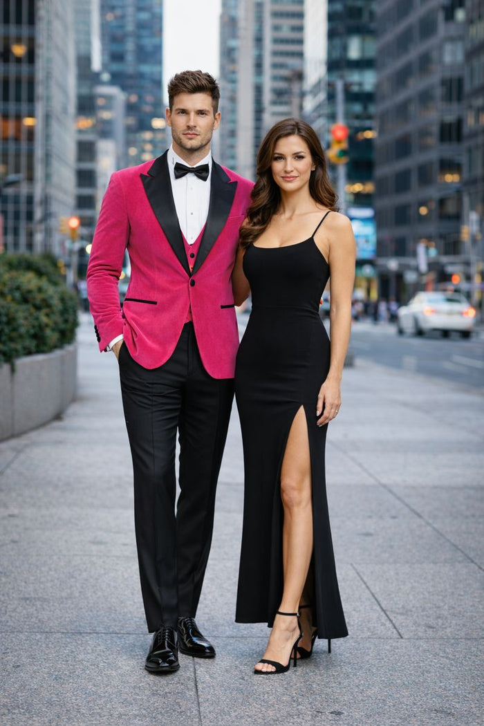 Fuchsia Wedding Prom 2026 Best Fashio Suits Men's blazer-New Designer Collection