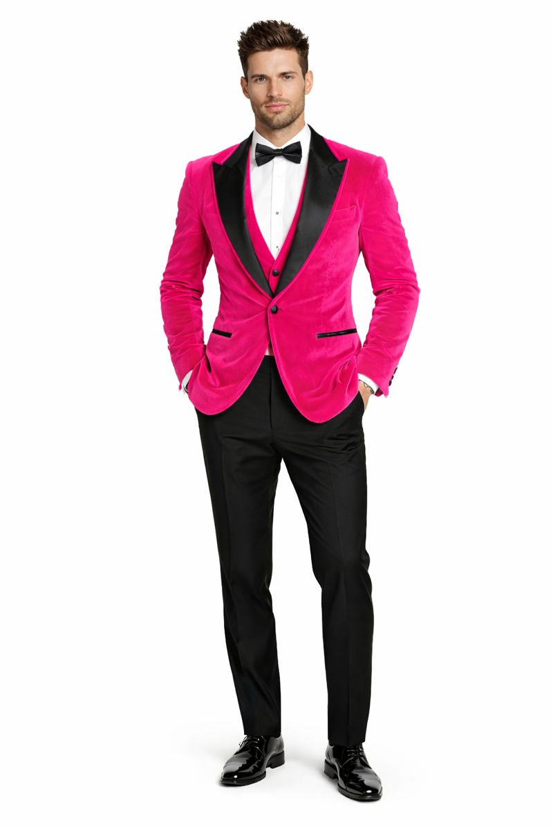 Fuchsia Wedding Prom 2025 Best Fashio Suits Men's blazer-New Designer Collection