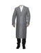 Full Length Light Grey Ankle length Wool Dress Top Coat / Overcoat