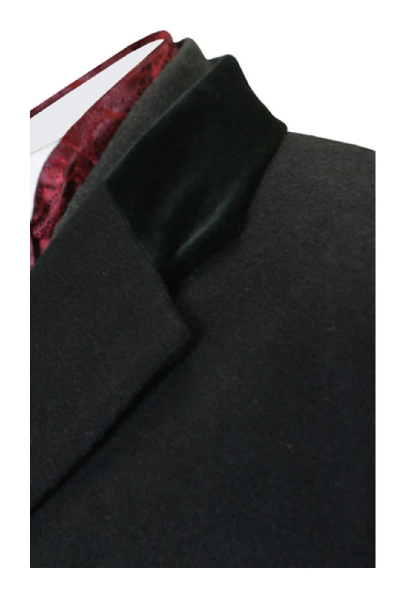 Full Length Long men's Dress Topcoat - Winter coat in Black - Coat Size 48